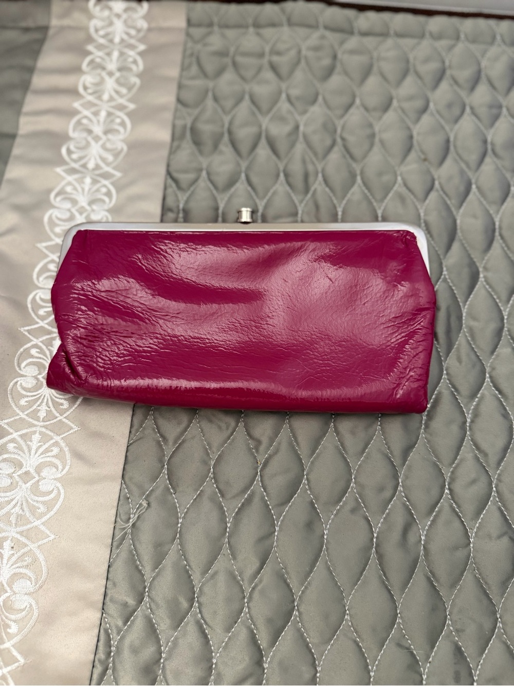 Hobo Pink Leather Clutch Wallet